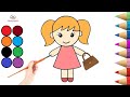 how to make doll drawing | doll drawing step by step | doll drawing colour | doll pictures drawing