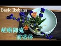 【生け花】嵯峨御流☆前盛体【ikebana】直売所のお花で基本の生け方