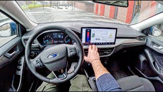 Ford Focus [1.0 125HP] |0100| POV Test Drive #2061 Joe Black