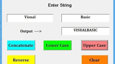 Visual Basic 6 0 String Manipulation Functions