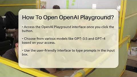 How To Open OpenAI Playground? - Next LVL Programming
