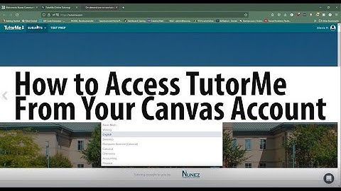 How to Access TutorMe in Canvas