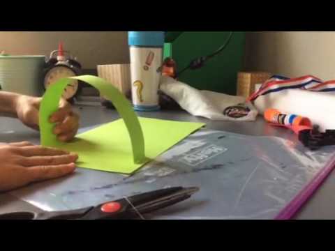 How to make basketball hoop with one piece of paper - YouTube