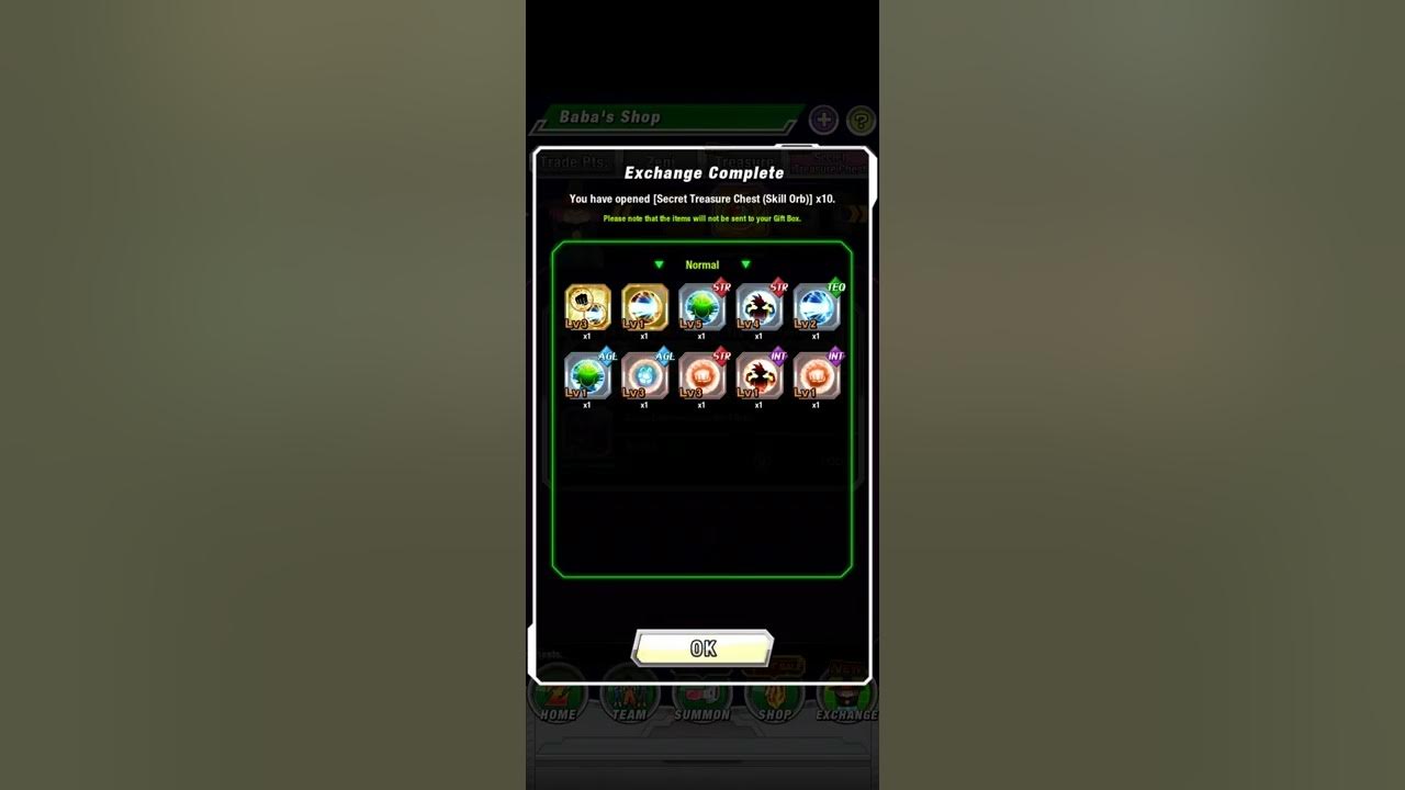 Dokkan Battle Skill Orbs Treasure Chest Opening 10k Points YouTube