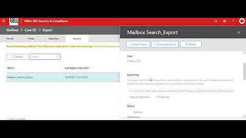 How to Export a mailbox in Office 365 Security and Compliance Ediscovery