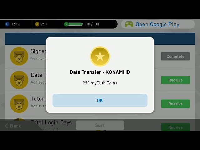 How To Create Konami Id And Get 250 Coin Pes 18 Mobile Youtube