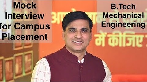 Mechanical Mock Interview I Campus Interview I Campus Placements I Arvind Singh Pemawat