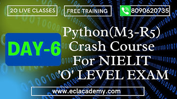 LIST IN PYTHON | 20-Day Crash Course For O Level | LIST METHODS | DAY 6
