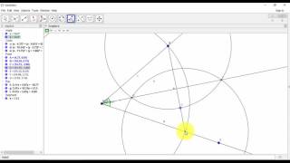 Splitting an angle on two equal angles 2 in Geogebra [Tutorial]