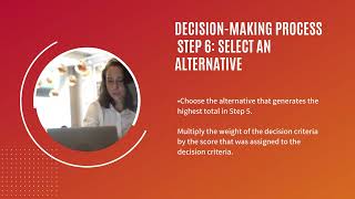 Chapter 2 Making Decisions Part 1 - Management 2350