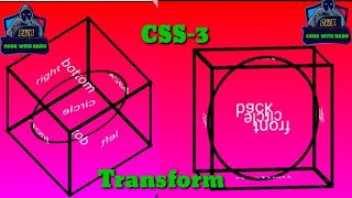 Create effective cube CSS-3 with transform property ||source code in discription||CodeToFun||