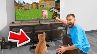 J'ai appris à mon CHAT à JOUER à Minecraft ! (J'ai réussi)