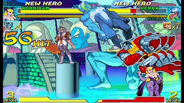 Marvel vs. Capcom Combos: AC-Slayer - Lilith Fast Cross Up Duo