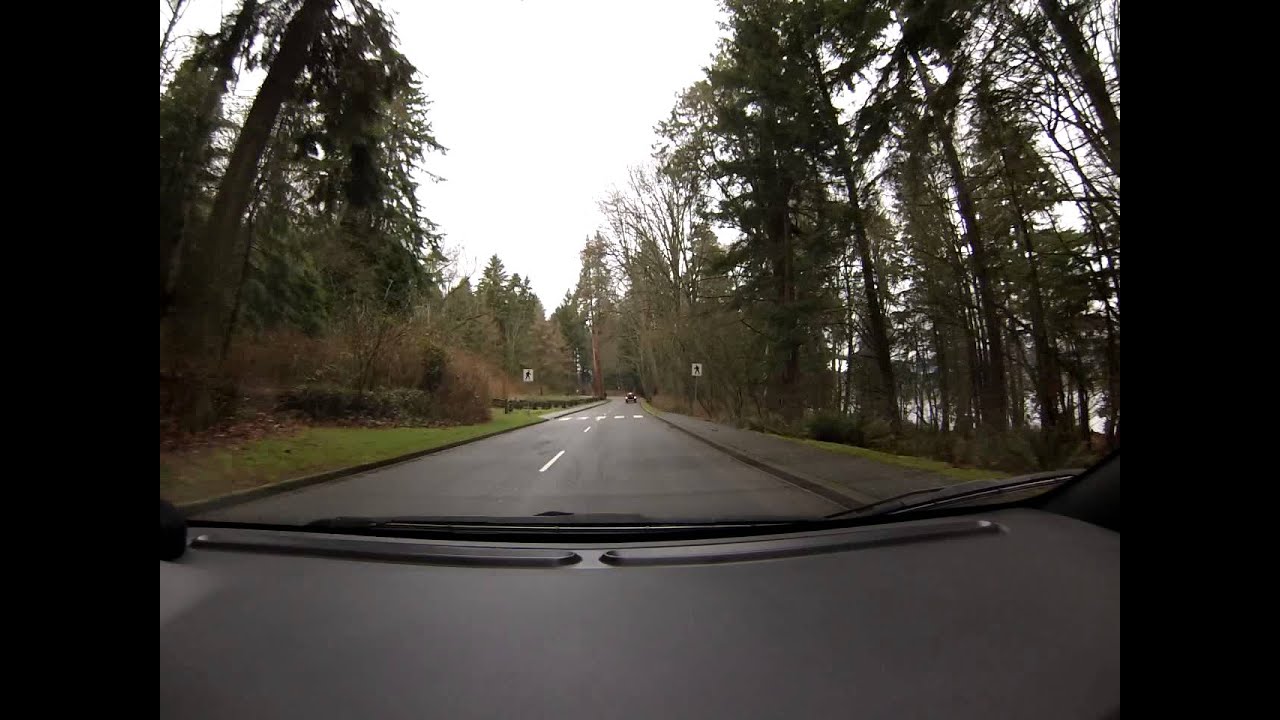 Driving around Stanley Park