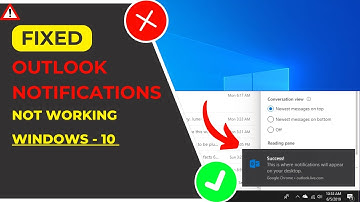 Fix Outlook Notifications Not Working Windows 10 | 2024