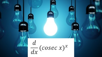 differentiation of (cosec x)^x