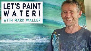 How To Paint The Ocean With Acrylics | In Studio with Mark Waller