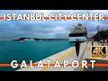 ISTANBUL TURKEY CITY CENTERK WALKING TOUR VIDEO IN GALATAPORT RESTAURANTS,SHOPPING MALL,MARKETS