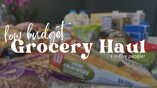 Low Budget Grocery Haul For Family Of Five Cook From Scratch As A Homemaker