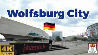 4K Germany City Wolfsburg Walk in Tour 🇩🇪 Ultra HD 60fps 2023