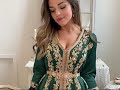 Caftan Marocain Orientale Vert