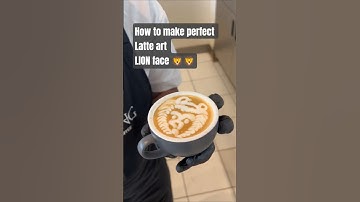 🦁 LION COFFE LATTE ART #coffeeart #youtube#vairalvideo #tendingnow#mustsee #vairalshort #latteart