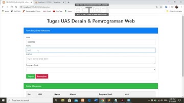 UAS - Desain Pemrograman Web (CRUD menggunakan PHP dan MySQL + Bootstrap)