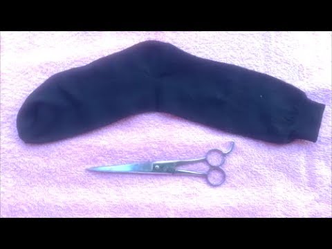 wie man Lockenwickler durch Socke machen