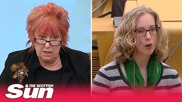 SNP member holds hands in air in disbelief over Lorna Slater