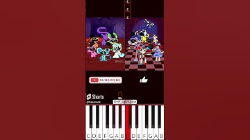 Slap Meme Poppy Playtime and Digital Circus Comparison (@HF_Animation) - Octave Piano Tutorial