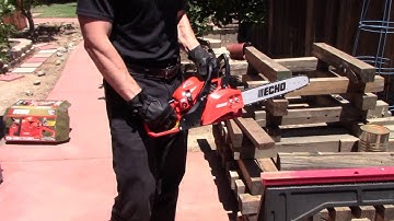 Echo 14" Chainsaw CS-310 Overview and Cutting