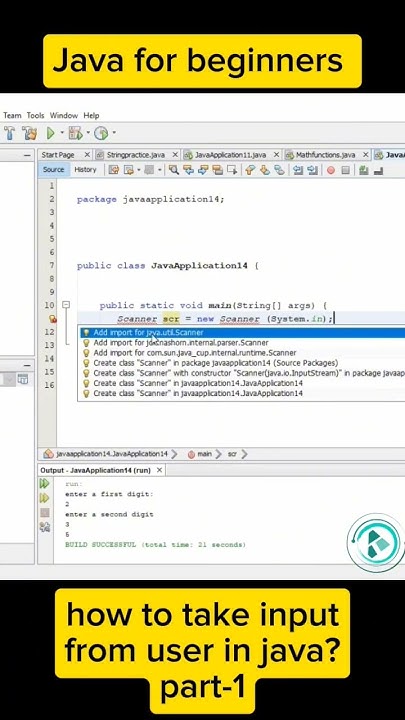 How to take input from user in java part-1 #java #javaprogramming # ...