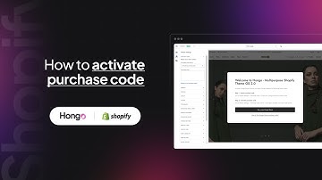 Hongo Shopify Theme - How to activate purchase code or theme license?
