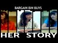 Bargain bin buys her story