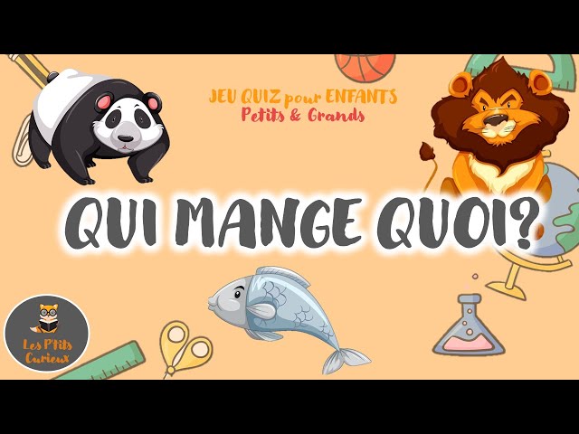 Jeu éducatif puzzle en bois 2 Qui mange quoi ? alimentation des