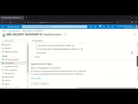 Acquiring Access token using App registration with MSAL for Native client apps