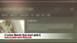 5 letter words that start with X