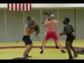 Functional training with suples bulgarian bag  demo by olympic wrestlers