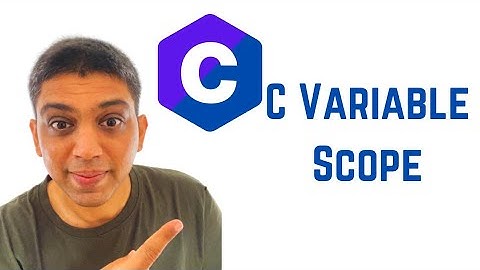 C Programming Tutorial for Beginners 6 - C Variable Scope | Scope rules in C