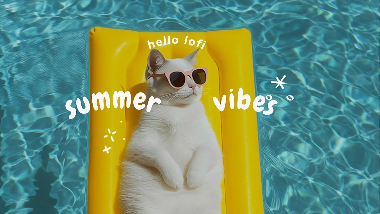 Lofi Summer Cats 🌴 Chill Out & Vibe All Season Long