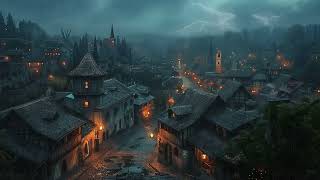 Medieval Village At Rainy Night Ambience | Relaxing Heavy Rain & Thunderstorm Sounds to Sleep, Rest by Magical Village 875 views 2 months ago 3 hours