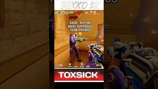 MY DUO UNFRIENDED ME AFTER GETTING BAIT 🌚😂🤣 #valorant #gekkoplays #1v5valorant #toxsick_14 #shorts