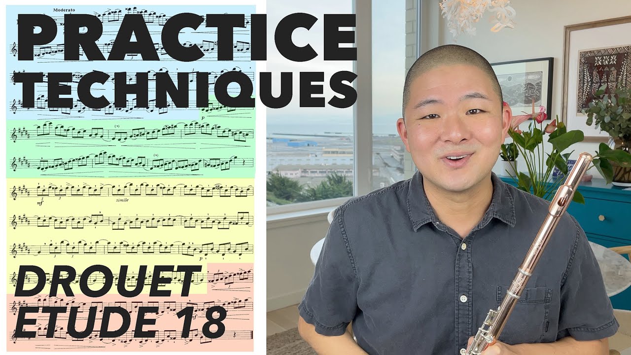 Flute Practice Techniques Drouet Study 18 (25 Études célèbres) YouTube