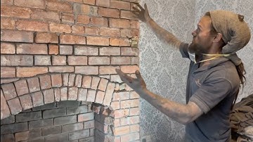 How to lime point brickwork fireplace Part 1