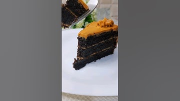 Amazing Caramel Chocolate Cake! #Shorts #caramelcake #chocolate #cookwithesther #viral