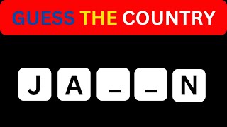 Guess the country by first and last 2 letter part 4 level 50 puzzle quiz game