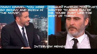 How many times does Jimmy Kimmel make Joaquin Phoenix uncomfortable?