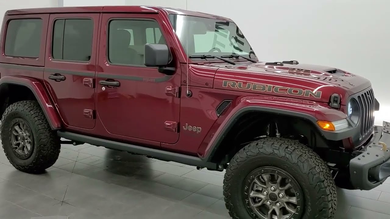 ALL NEW 2021 JEEP WRANGLER 392 RUBICON 4 DOOR SNAZZBERRY WALK AROUND REVIEW  DUAL MODE EXHAUST DEMO - YouTube
