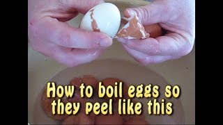 BOILED EGGSBEST WAY TO COOK SO THEY PEEL EASY PEASY EVERY TIME