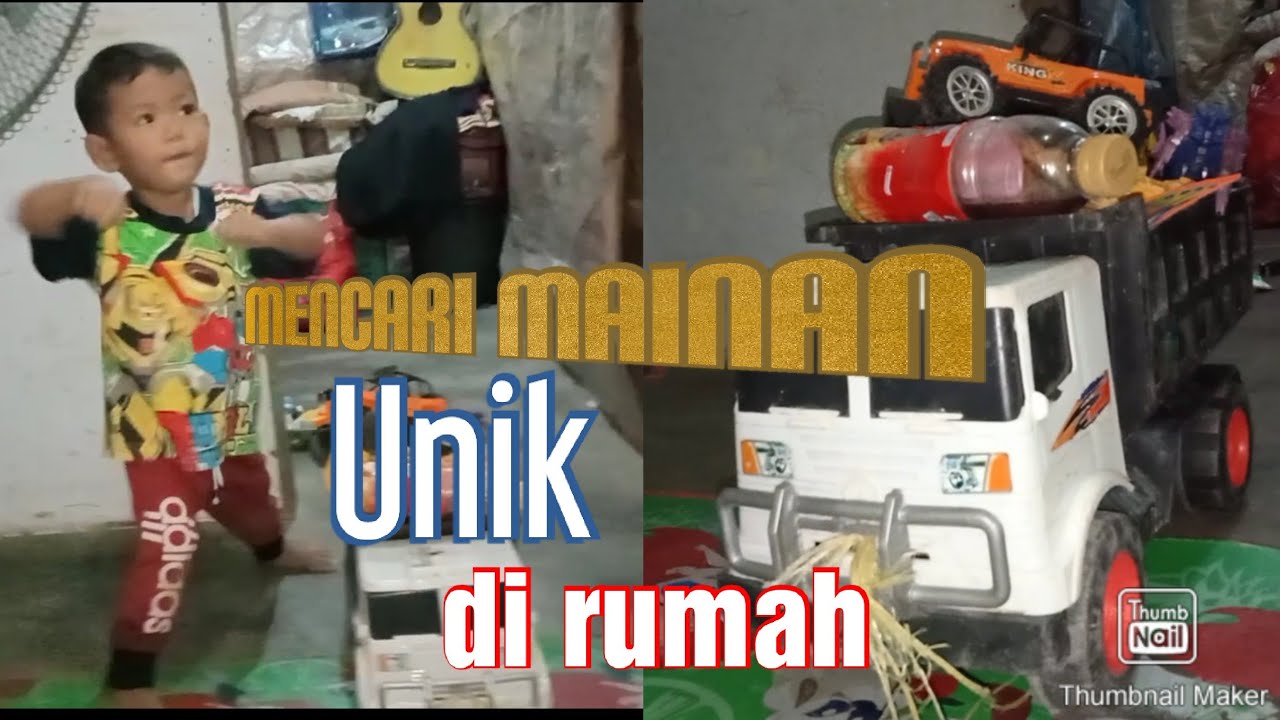 Bawa mobil truk  mainan  mencari mainan  unik  di rumah YouTube